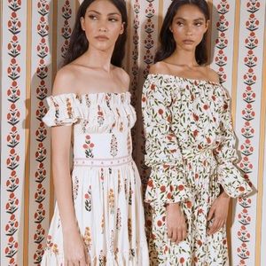 Agua Bendita Wallflowers Banana Dahlia Dress